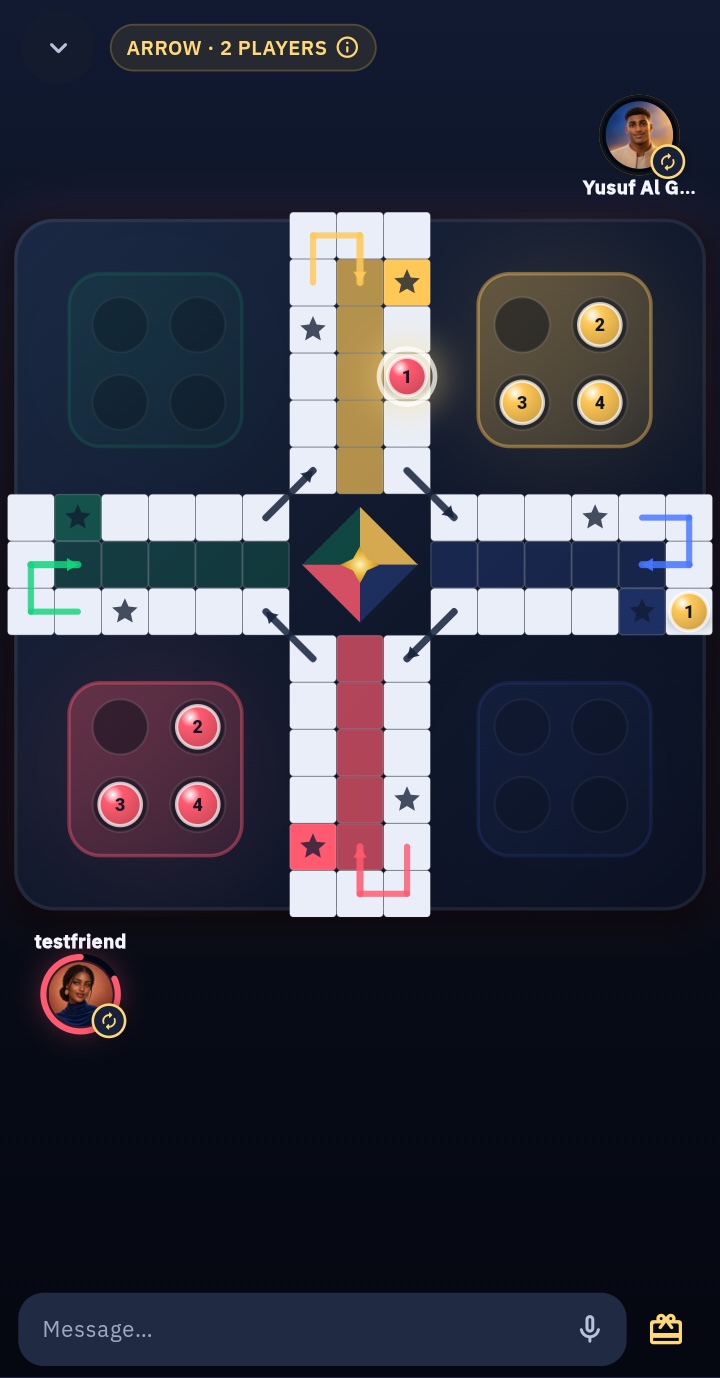 A live Kyberworld Ludo match